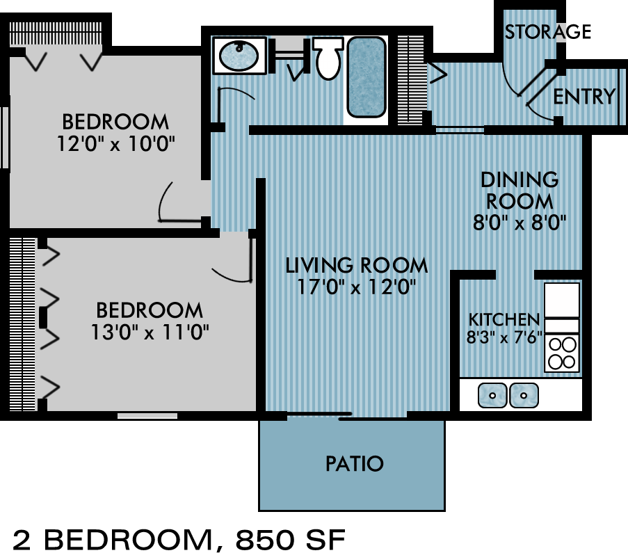 Two Bedroom Apartment Tinley Park
